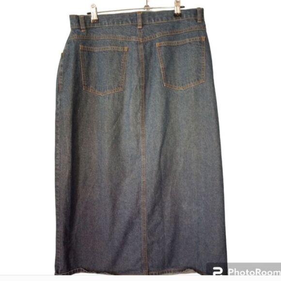 Westport button front denim maxi skirt - Picture 2 of 10